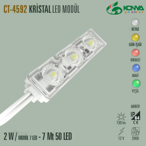 Cata CT-4592B 2W Kristal Led Modül Beyaz