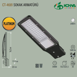 Cata CT-4681 80W Merkür Sokak Armatürü