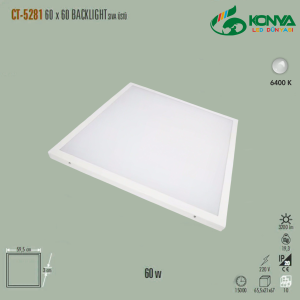 Cata CT-5281B 60W 60X60 Backlight Sıva Üstü Led Panel Beyaz
