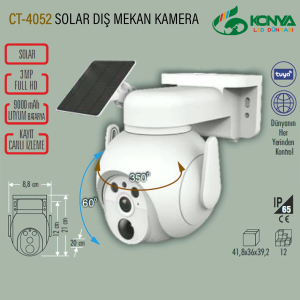 Cata CT-4052 Solar Dış Mekan Kamera