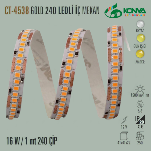 Cata CT-4538A Gold 240 Ledli İç Mekan Amber