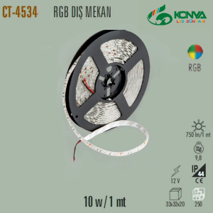 Cata CT-4534 Üç Çip Şerit Led Dış Mekan (Rgb)