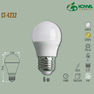 Cata CT-4232B 6W Led Ampul - E27 