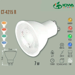 Cata CT-4215A 8W Çanak Led Ampul Gu-10 Amber