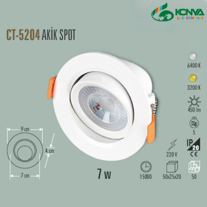 Cata CT-5204B 7W Akik Led Spot  