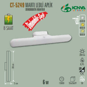 Cata CT-5249 Martı Şarjlı Ledli Aplik