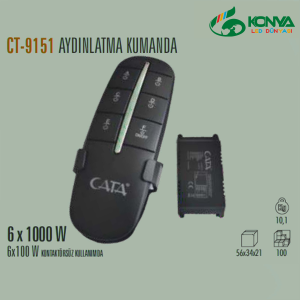Cata CT-9151 Aydınlatma Kumandası (6X100W)