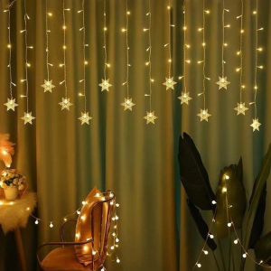 19 Sarkıt Kar Tanesi Günışığı Perde Led 96 Led