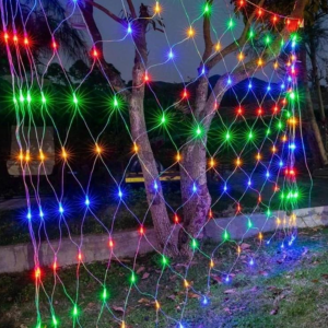 2x2 Metre Rgb Ağ Led 132 Led'li 8 Modlu