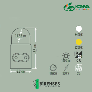 Cata CT-2469B 20W T5 Ledli Bant Armatür 