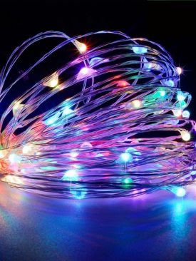 5 M Rgb (Renkli) Peri Led Tel Led Animasyonlu Pilli
