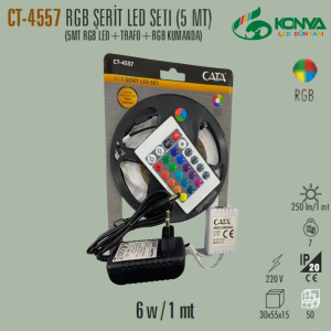 Cata CT-4557 Rgb Şerit Led Set (54 Cip 2835)