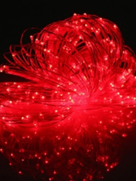 10 Metre Kırmızı Peri Tel Led Animasyonlu