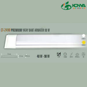 Cata CT-2490 Premium Yatay Bant Armatür 90 W