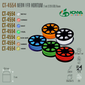 Cata CT-4554Gg 220V Neon Led Hortum 