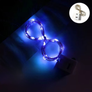 1 Metre Mini Peri Led Mavi Fonksiyonlu