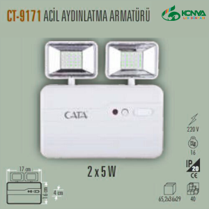 Cata CT-9171 Acil Aydınlatma Armatürü