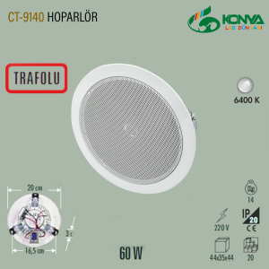 Cata CT-9140 60W Hoparlör 20 cm Balanstlı