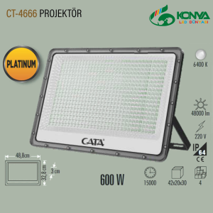 Cata CT-4666 600W Platınum Led Projektör 