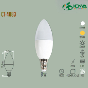 CataCT-4083B 8W Led Buji Ampul - E14 