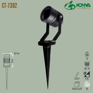 Cata CT-7302 Lux Kazıklı Bahçe Armatürü