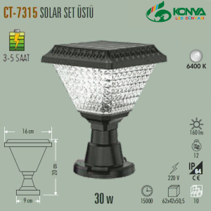 Cata CT-7315 30W Solar Set Üstü