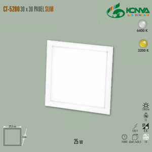 Cata CT-5280B 25W 30X30 Slim Led Panel Beyaz