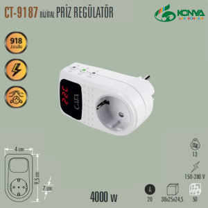 Cata CT-9187 Dijital Priz Regülatör 4000W