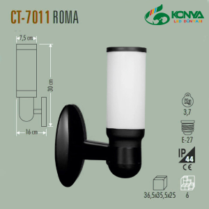 Cata CT-7011 Roma Bahçe Armatürü (Aplik)(E27)