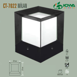 CataA CT-7022 Milan Set Üstü Bahçe Armatürü (E27)