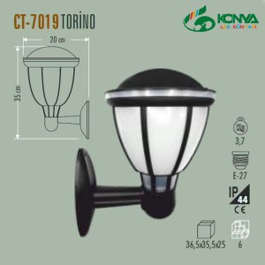 Cata CT-7019 Torino Bahçe Armatürü (Aplik)(E27)