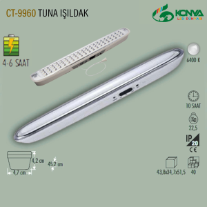 Cata CT-9960 Tuna 60 Ledli Işıldak Beyaz