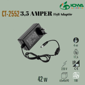 Cata CT-2552 3,5 Amper 42W Fişli Adaptör