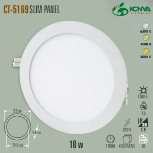 Cata CT-5169B 18W Slim Panel Beyaz