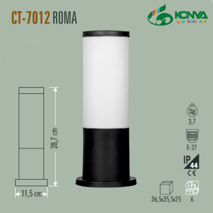 Cata CT-7012 Roma Bahçe Armatürü E27