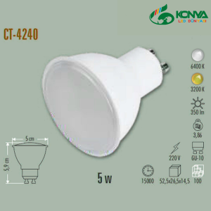 Cata CT-4240B 5W Çanak Led Ampul Gu-10 
