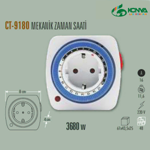Cata CT-9180 Mekanik Zaman Saati 3680W