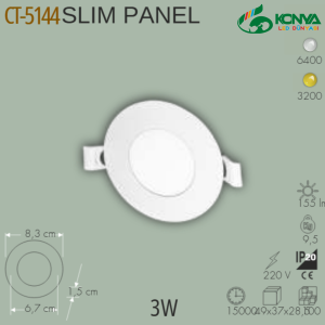Cata CT-5144B 3W Slim Panel Beyaz