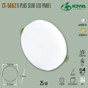 Cata CT-5662B 25W X-Plus Slim Led Panel Beyaz