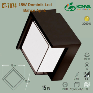 Cata CT-7074 15W Dominik Led Bahçe Aplik