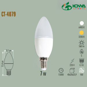 Cata CT-4079B 7W Ledli Buji Ampul - E14  