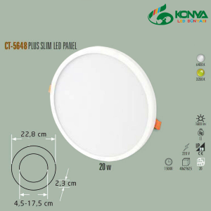 Cata CT-5648B 20W Plus Led Panel Beyaz