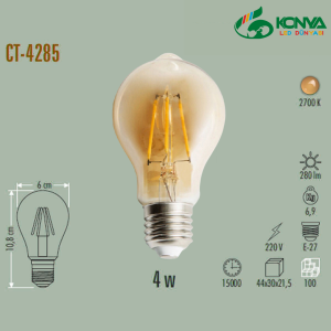 Cata CT-4285 4W Rustik Led Ampul - E27 Amber