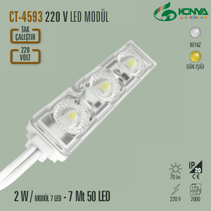 Cata CT-4593B 220V Led Modül Beyaz