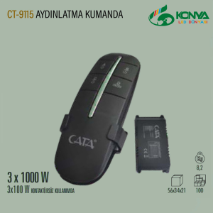 Cata CT-9115 3'Lü Aydınlatma Kumandası (3X100W)