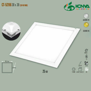 Cata CT-5286B 25W 30X30 Klipin Led Panel Sıva Altı Beyaz