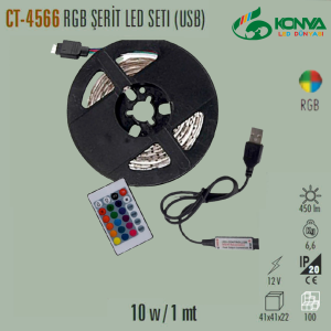 Cata CT-4566 Rgb Şerit Led Set Usb Girişli