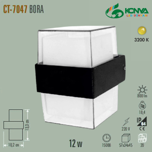 Cata CT-7047 12W Bora Led Aplik Dış Mekan