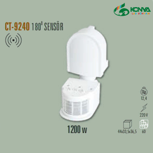 Cata CT-9240 180 Derece Hareket Sensörü 1200W