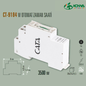 Cata CT-9184 W Otomat Tipi Zaman Saati (3500W)
